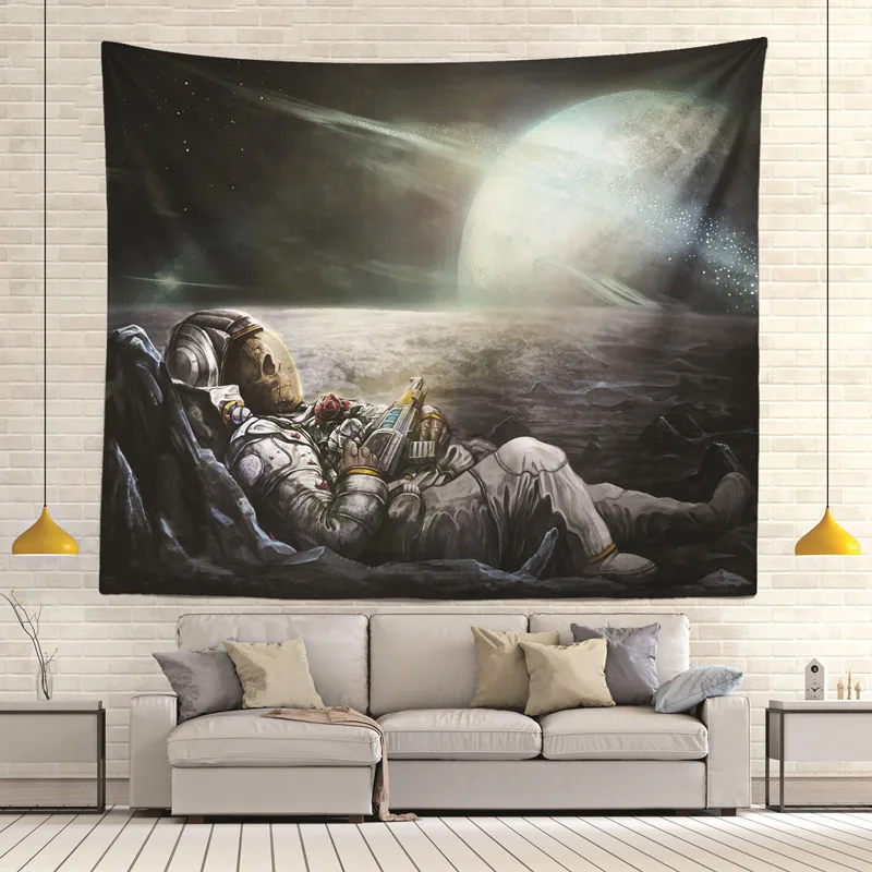 Астронавты звездное небо авиация гобелены стены искусства Настенная драпировка в стиле хиппи покрывало в богемном стиле горячий набор