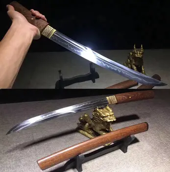 

Handmade Samurai Fighting Knife T10 Steel Clay Tempered Blade Super Sharp Tanto Sword Japanese Wakizashi Katana