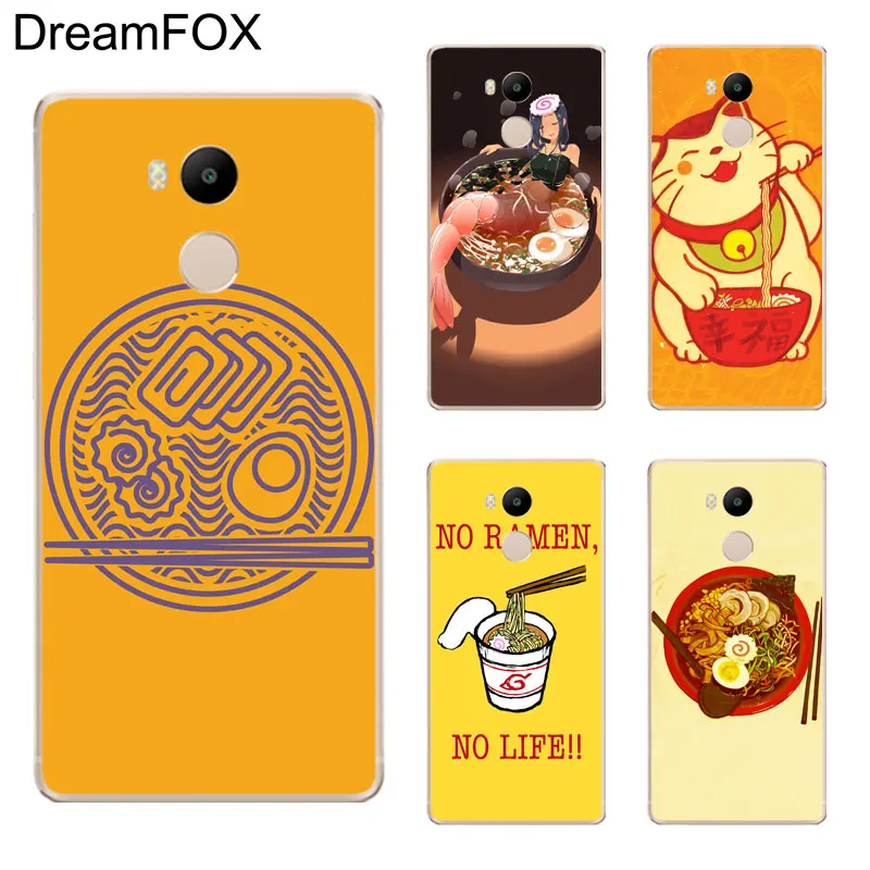 DREAMFOX K166 Ramen Soft TPU Silicone Case Cover For Xiaomi Redmi Note 3 4 5 Plus 3S 4A 4X 5A Pro Global |