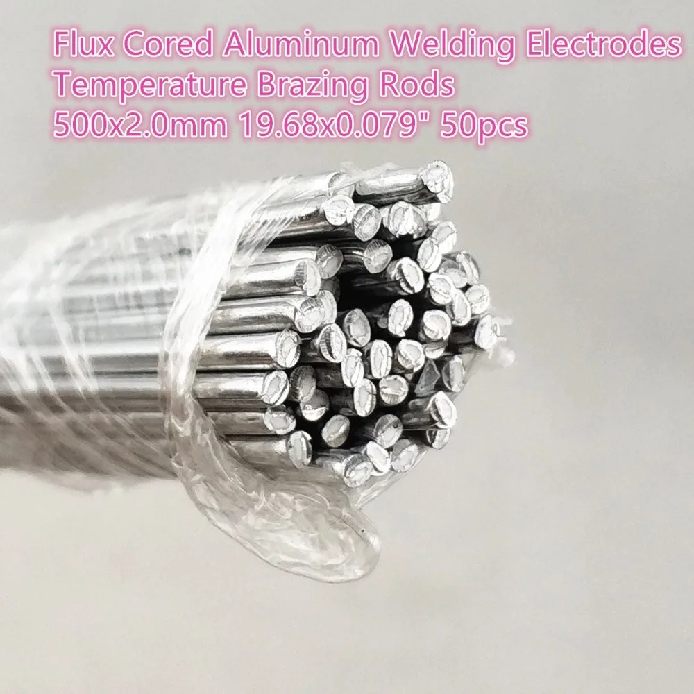 Aluminum Welding Electrodes Flux Cored Low Temperature Brazing Wire 500x2.0mm 19.68x0.079 Aluminum Welding Electrodes Flux Cored Low Temperature Brazing Wire 500x2.0mm 19.68x0.079
