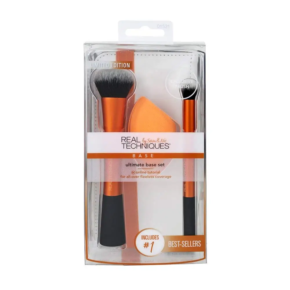 

Real Techniques Ultimate Make up Brushs Maquillage Makeup Brushs Powder Loose Box Belt foundation brush free shipping