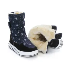 Зимние женские уличные лыжные ботинки Moda; русские зимние ботинки; Теплые ботильоны из водонепроницаемого материала; хлопковая обувь; Botas de nieve; большие размеры