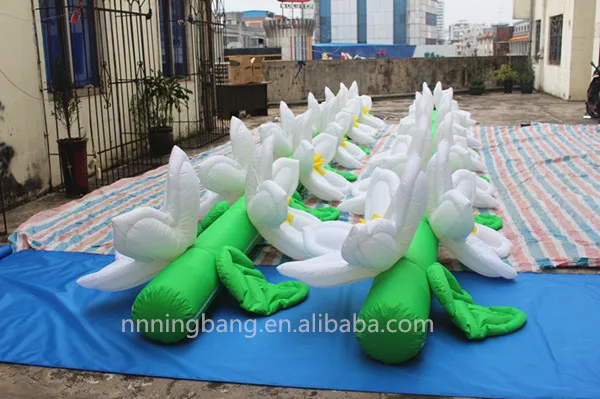 

Free shipping 10m length inflatable flower chain for Festival decoration
