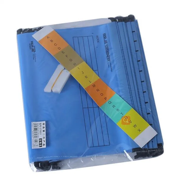 12pcs/pack A4 Extra Capacity Reinforced Hanging Folders Fast Hanging Clip Category Tags Find Fast for Business Office color transparent folder wall file organizer