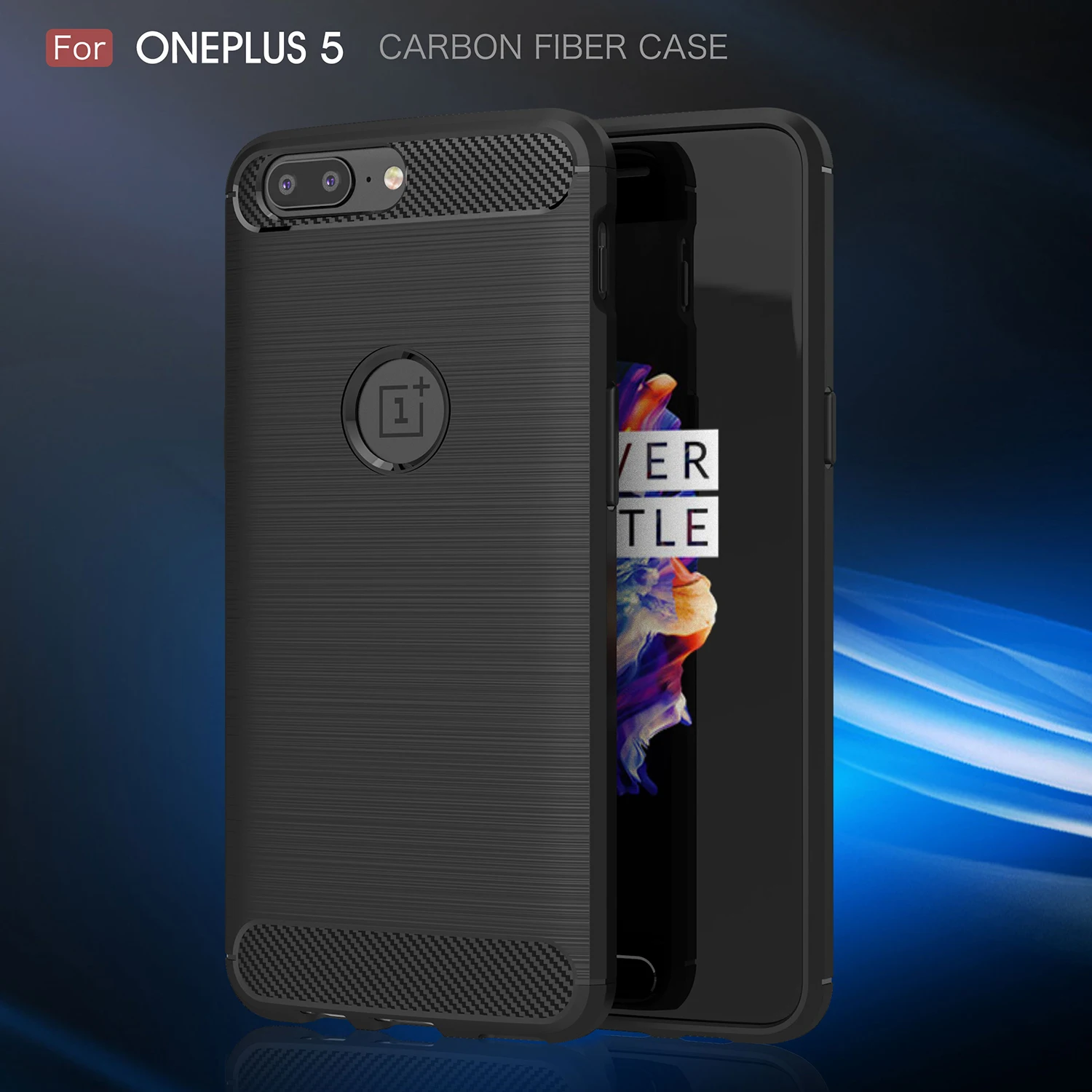 Чехлы из углеродного волокна для oneplus 5 a5000 чехол 6 ГБ 64 8 128 Мягкий ТПУ силиконовый