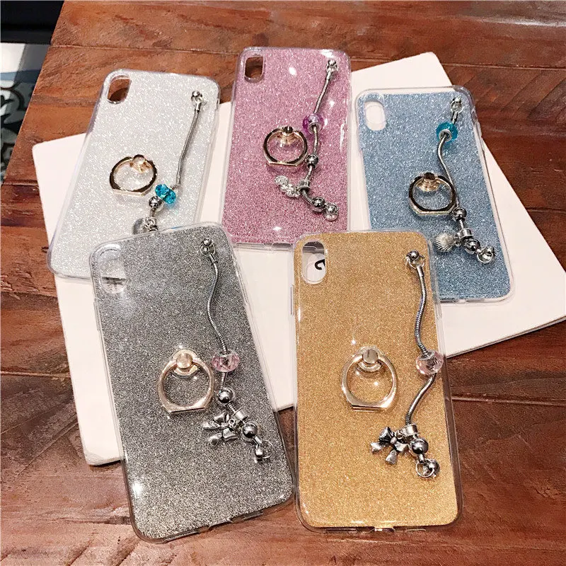 Case for Vivo V15 Pro V11 Pro V11i V3 Max Xplay 5 6 Plus Luxury Glitter Finger Ring Stand Holder Case Cover Fundas Capa Shell