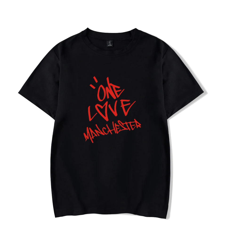 Новые модные футболки для мужчин и женщин с надписью One Love Манчестер в стиле