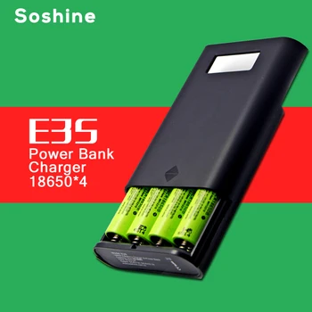 

ELEGEEK E3S Authentic Original Portable Power Bank and Battery Charger with Dual USB and LCD Display for 18650 Battery