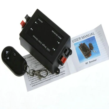 

DC 12V-24V Wireless Remote Light LED Strip Dimmer Brightness Controller Free Shipping