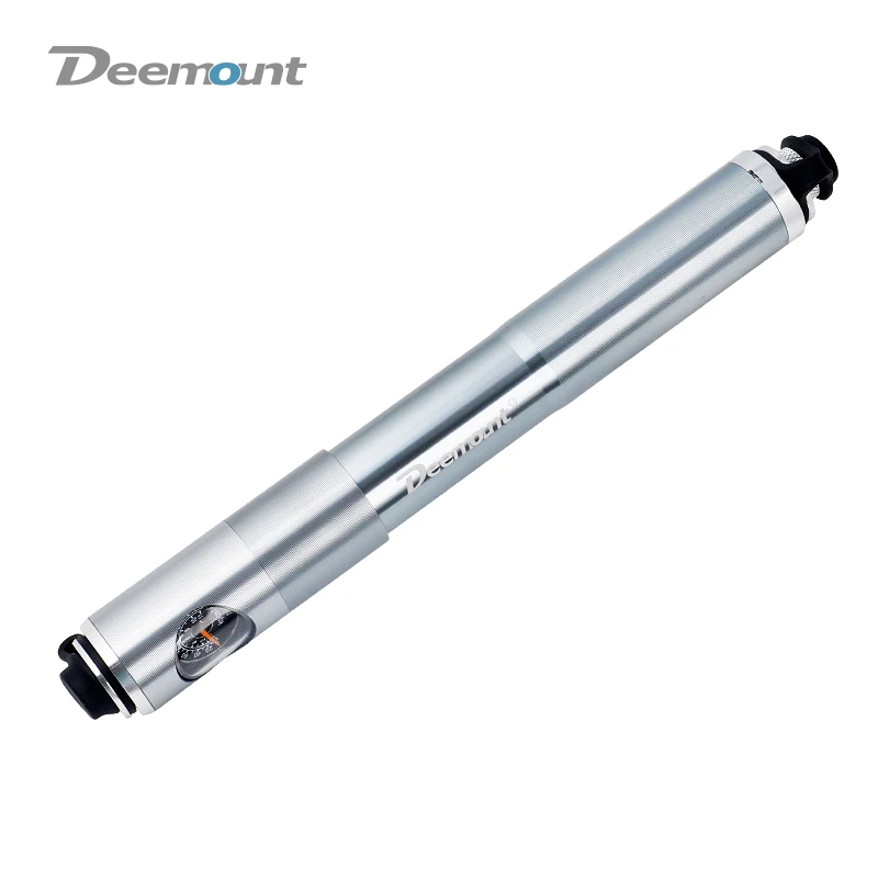 Deemount велосипедный насос 160PSI W/ Gauge CNC анодированный сплав баррель надежный Шланг