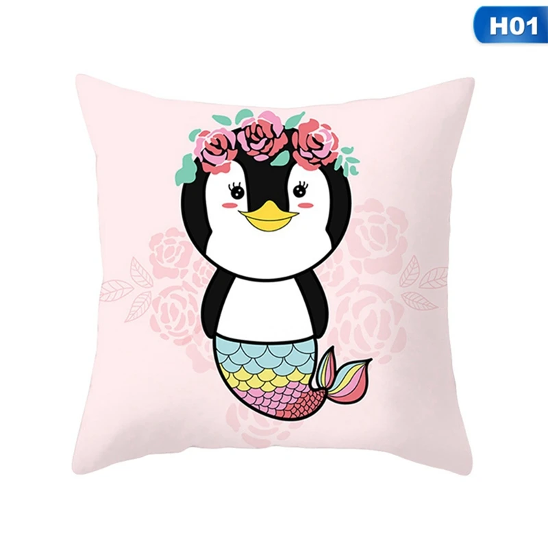 45x45cm Flamingo Unicorn Pillow Case Decorative Pillowcase -Unicorn Fashion HTB1okpYXzzuK1RjSspeq6ziHVXaN