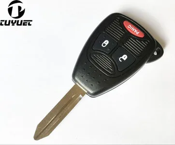 2 + 1 кнопки дистанционного ключа оболочки 3 для Chrysler 300C Sebring Wrangler Dodge Jeep Cruiser компас