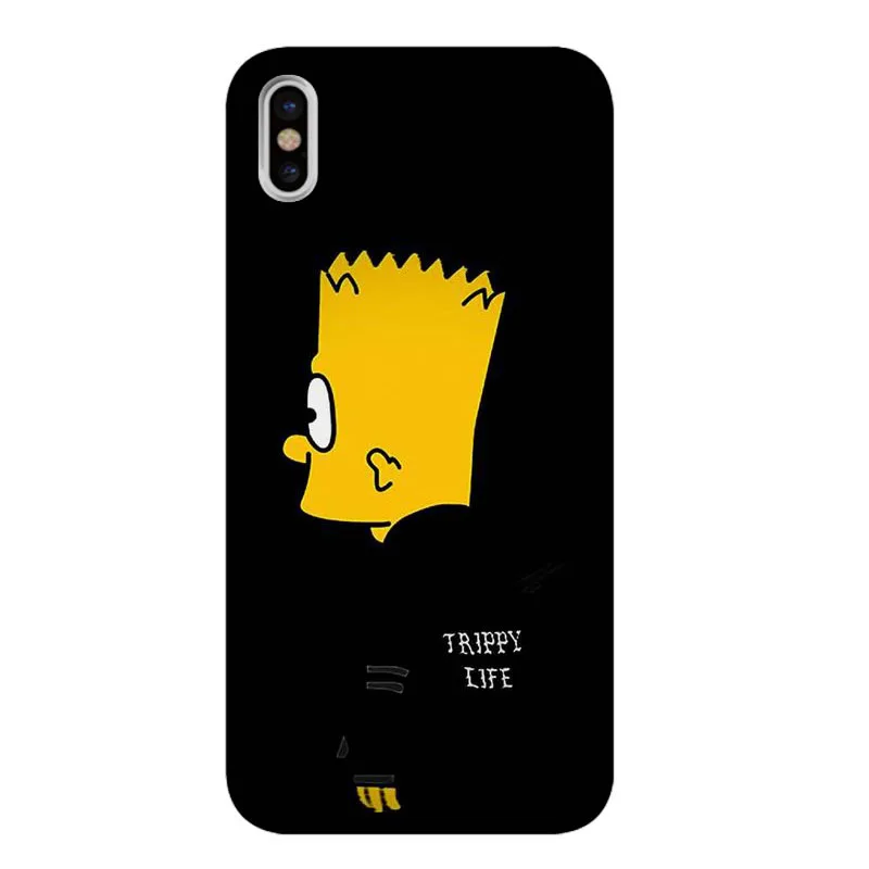 TPU Homer J. Simpson черный мягкий Силиконовый ТПУ чехол для телефона для iphone X XS XR XSMax 7 8plus 5 5S 6 6s Plus - Цвет: TPU