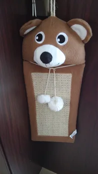 

Cloth and sisal cat scratch board made of pet toys cat toy Bruins