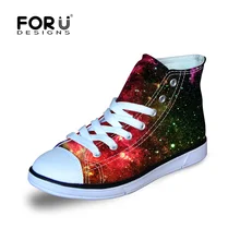 FORUDESIGNS/Детская спортивная обувь для детей, для мальчиков и девочек, для бега, прогулок, езды на велосипеде, звездное небо, с принтом, детская обувь для девочек