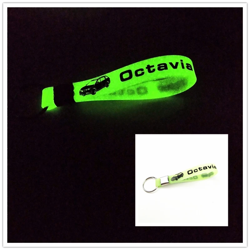 

Luminous Car keyring Car sticker Accessories Case For skoda octavia A7car accessories Motorcycle Automobiles