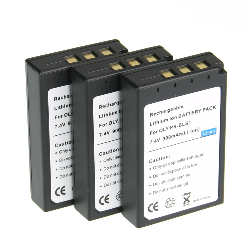 

Digital Boy 3pcs Rechargeable Li-ion Battery BLS 1 BLS1 BLS-1 For OLYMPUS E-PL1 E400 E410 E420 E450 E620 E-P1E-P2