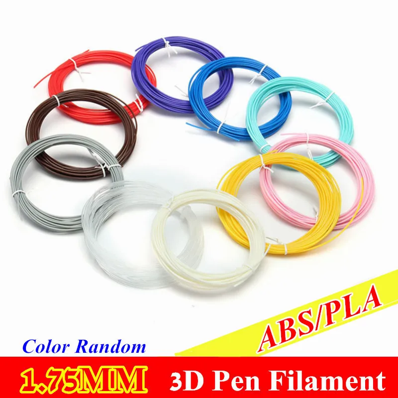 Optional 10 Or 20 Color/Set 3D Pen Filament ABS/PLA 1.75mm Plastic Rubber Material For Printer Color Random | Компьютеры и офис