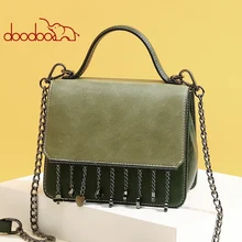 Весенне-летняя новая женская модная маленькая сумка из искусственной кожи с кисточкой, расшитая блестками, сумка-мессенджер также может сумка на плечо D7191