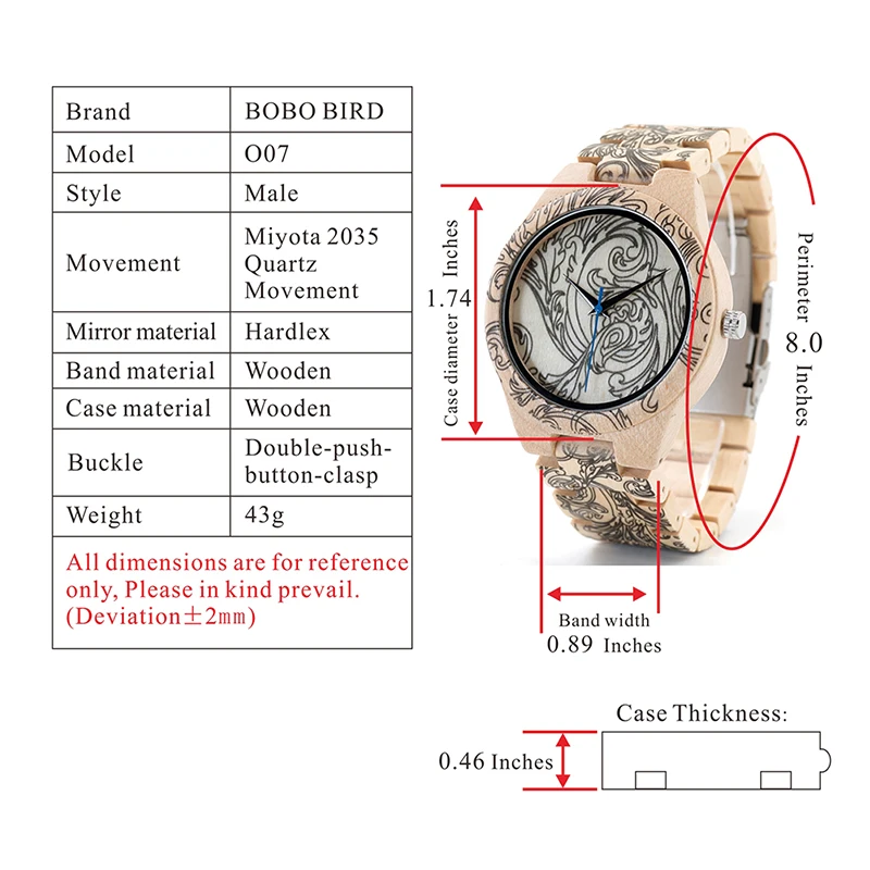 BOBO BIRD WO07 сосновые деревянные кварцевые часы для мужчин УФ печать тату часы в деревянной коробке с инструментом для регулировки размера дропшиппинг