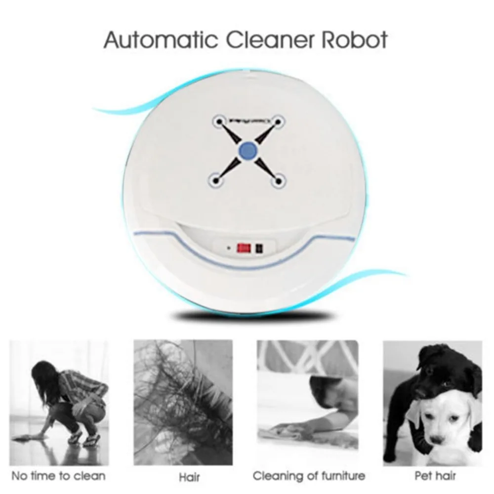 

New Rechargeable Automatic Cleaning Robot Smart Sweeping Robot Vacuum Floor Dirt Dust Hair Cleaner Home Sweeping Machine Sweeper