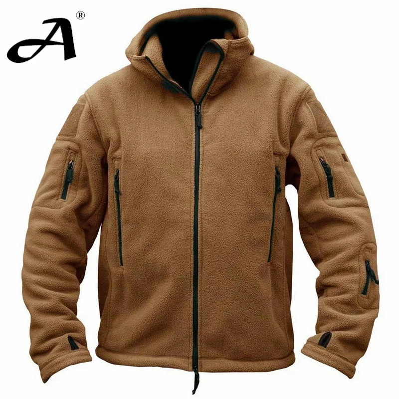  MEGE Brand Men military clothing tactical fleece jacket casual coat hoody army outwear winter jacke