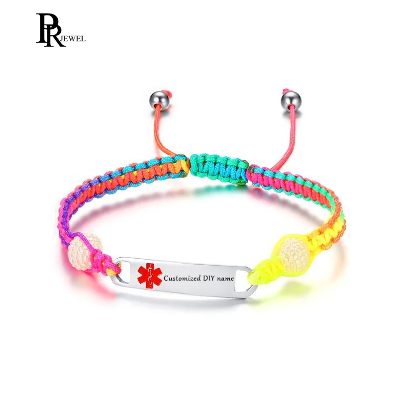 Free Engraving Medical Alert Bracelet - Prosteel Jewelry