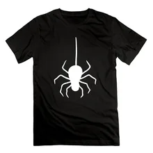 Short Sleeve Round Neck T Shirt Promotion Men’s White Spider Cotton Short Sleeve T Shirts