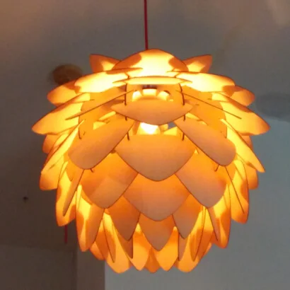 Домашняя столовая Pinecone подвесные лампы современный деревянный PH DIY IQ элементы