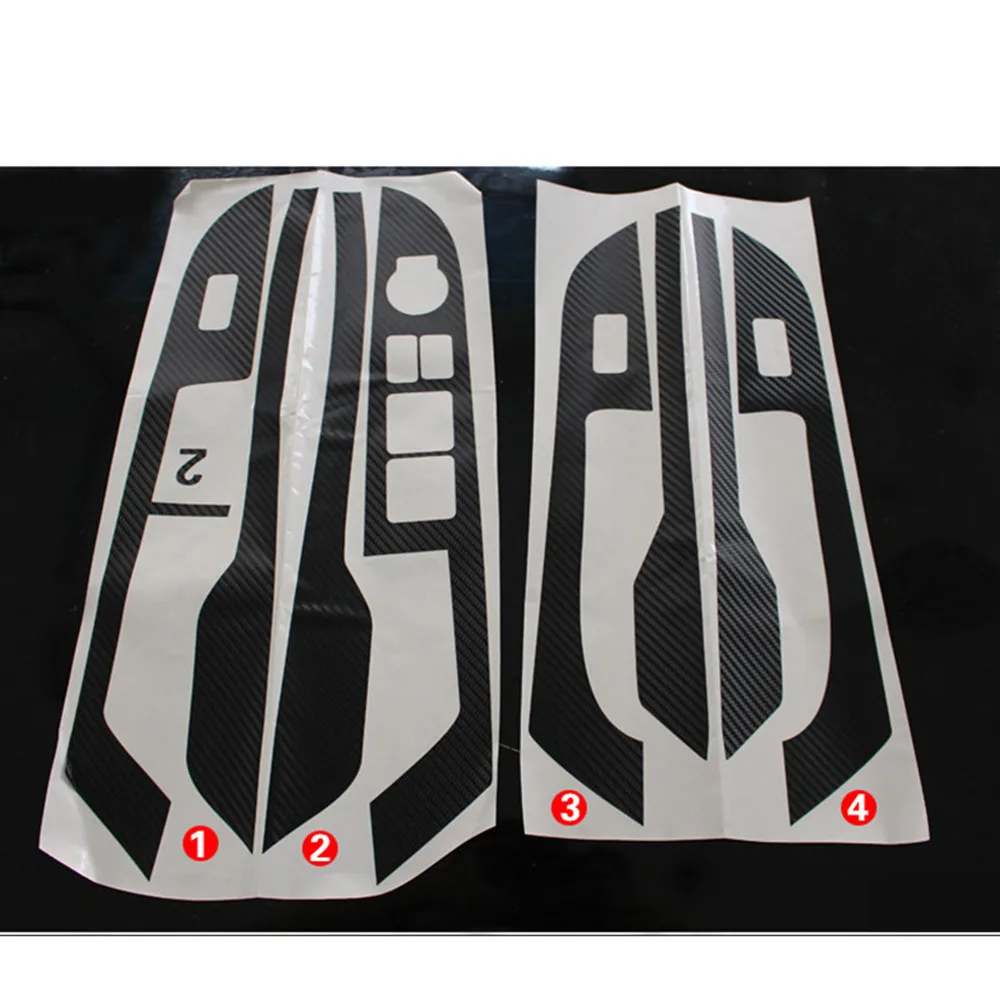 For KIA Rio K2 Car Carbon Fiber Stickers For Cars Door Panel Armrest Sticker And Decals Auto Accessories Car-Styling 3