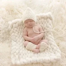 Детские короткое одеяло ковер опора для новорожденных шерстяной ткани ковер фон реквизит