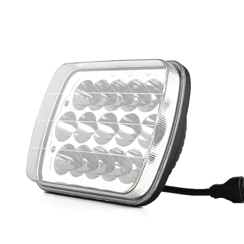 2 шт. 5x7 дюймов светодиодный фар 6x7 &quotпрямоугольный Offroad Trucklight Высокая ближнего