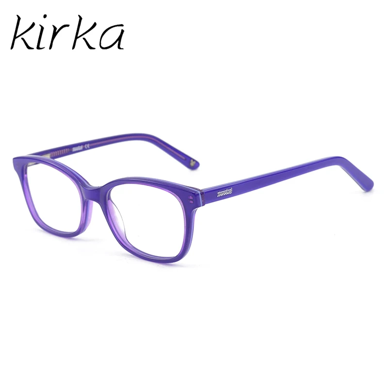 Kirka Children Eyeglasses Acetate Kids Glasses Purple Optical Glasses