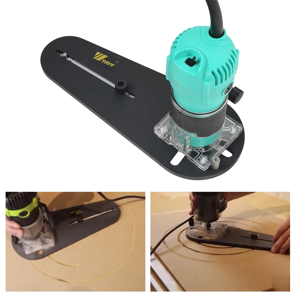 

20 - 670mm NEW Circle Cutting Jig Set for Electric Hand Trimmer Wood Router Woodworking Milling Circle Milling Groove