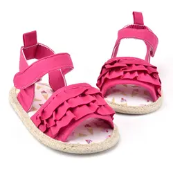Маленьких Обувь для девочек принцесса infrants Обувь для младенцев Дети Prewalkers Лето lh6s