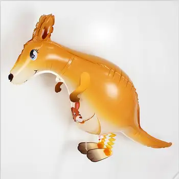 

Cute Animals Walking Balloons Inflatable Air Balloon Kangaroo Balloons for Birthday Party Supplies Kids Classic Toy 100*35cm