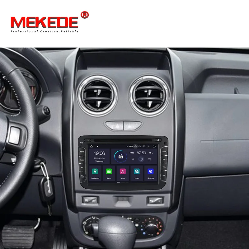Top MEKEDE Android 9.0 IPS DSP Car Multimedia DVD Player for Dacia/Sandero/Duster/Captur/Lada/Xray 2/Logan 2  GPS navigation audio 4