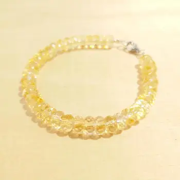 

LiiJi Genuine Citrine Approx 4x6mm 925 Sterling Silver Gold color Sparkling Delicate Jewelry