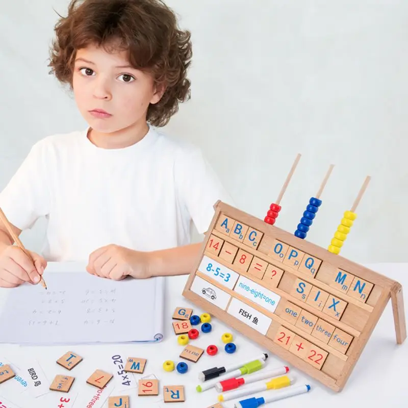 

1Set Multi-functional Wooden Writing Drawing Board Blackboard for Kids Children Early Education Learning Toys Tools Birthday Gif