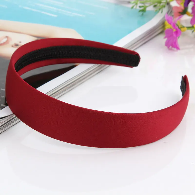 A Red Satin Lightweight Alice Hair Band 