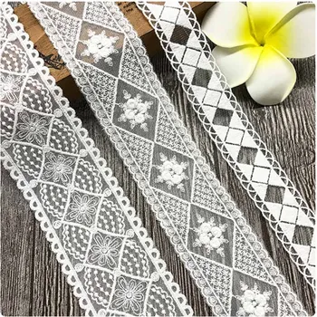 

10 Yards High Quality Beautiful White Lace Ribbon Tape Lace Trim DIY Embroidered For Sewing Decoration lace