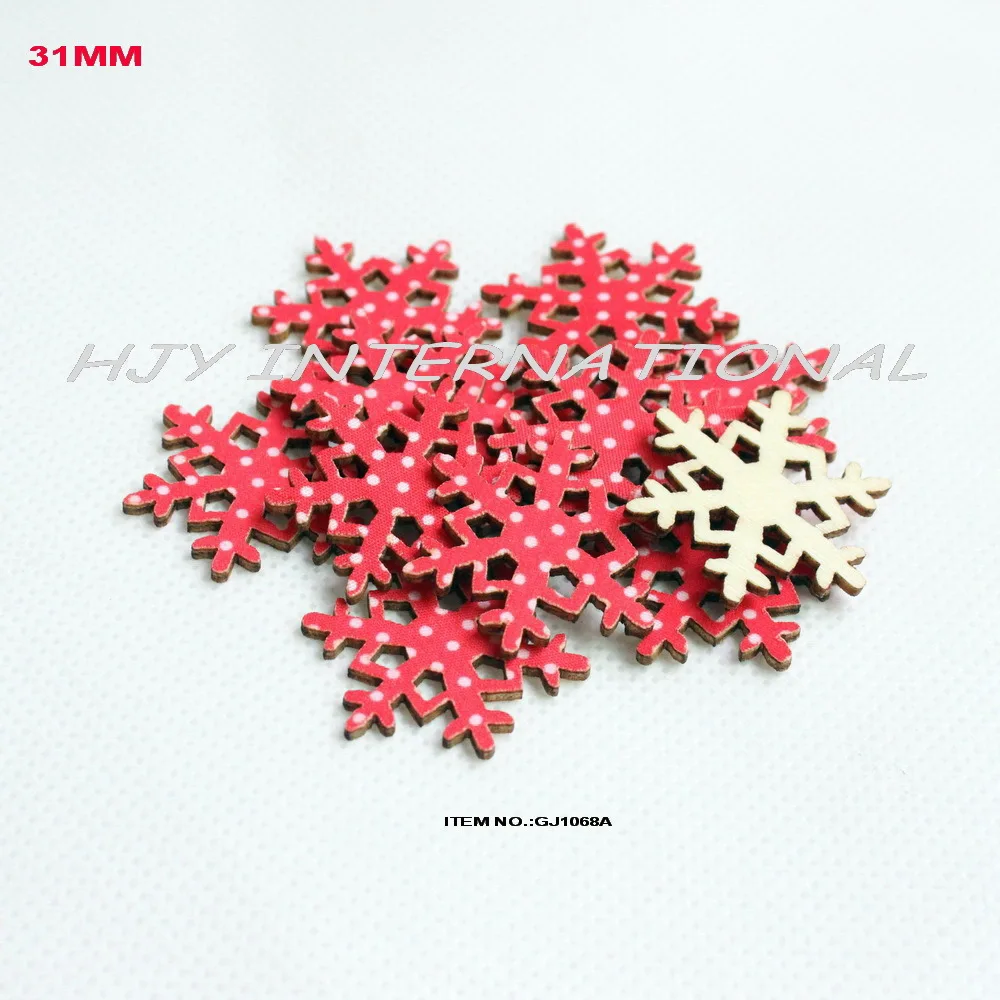 120pcs set 31mm cutouts red polka textile snowflakes 120pcs set 31mm cutouts red polka textile snowflakes