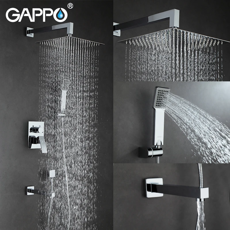 GAPPO shower faucet wall mounted waterfall shower bath shower sets
