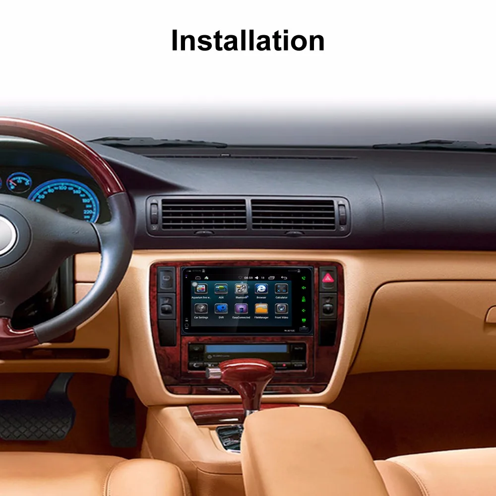 Flash Deal 7 Inch RDS Android 6.0 Bluetooth Car Radio Stereo Player Digital Touch Screen GPS Navigation Support Mirror Link with Camera 2