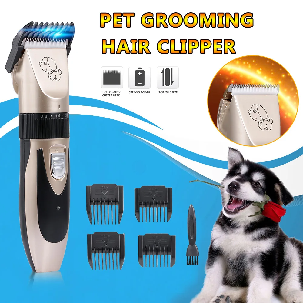 

Scissors For Dog Grooming Usb Rechargeable 1200Mah Battery Dog Hair Trimmer Kit Professional Electric Pet Dog Grooming Scissors