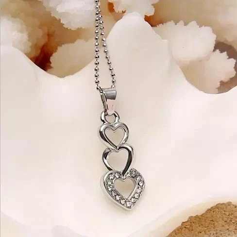 Love Story  It's Three Phases Of Love Necklace (1)