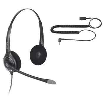 

Home/Office Headset for Polycom IP 320,IP 330,IP321,IP331,C isco SPA, AT&T, VTech and All phones with a 2.5mm Headset Port