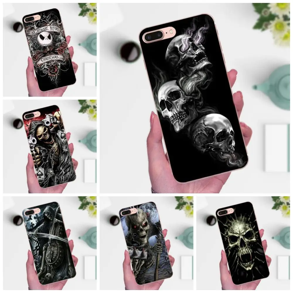 

Grim Reaper Skull Skeleton For Huawei P7 Honor 4C 5A 5C 5X 6 6C 6A 6X 7 7X 8 9 V8 V10 Y3II Y5II Y6II G8 Play Lite