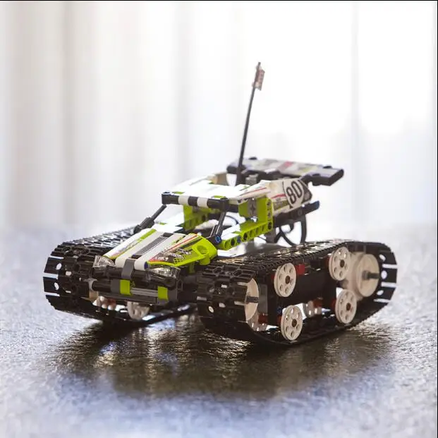 Compatible Legoe Technic 42065 Lepin 20033 397pcs RC Track Remote control Race Car building blocks Bricks