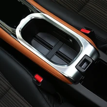 Para Honda HRV HR-V 2014 2015 2016 Suporte de Copo Do Carro Guarnição Interior Protetora Decorativo Auto Acessórios Cobre Styling ABS Chrome